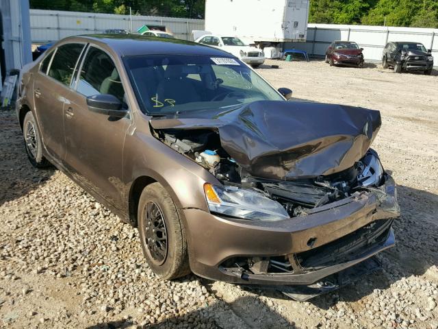 3VW2K7AJ4DM207624 - 2013 VOLKSWAGEN JETTA BASE 棕色 照片 1