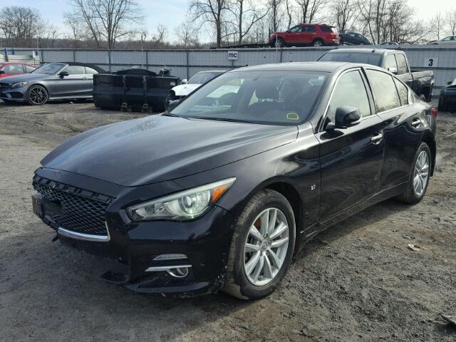 JN1BV7AR1FM419060 - 2015 INFINITI Q50 BASE BLACK photo 2