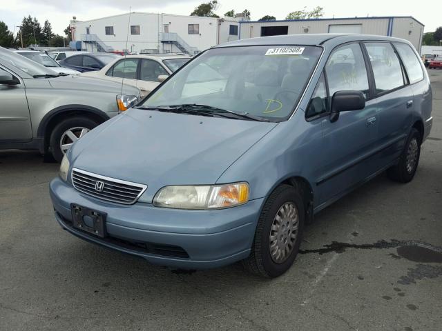 JHMRA1846SC002790 - 1995 HONDA ODYSSEY LX BLUE photo 2