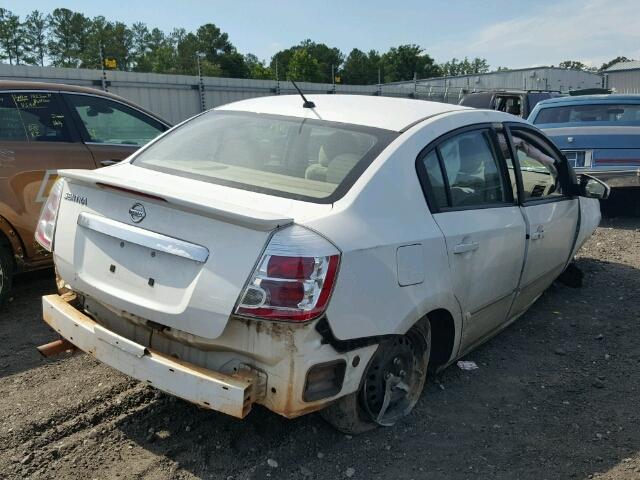 3N1AB6AP7CL772342 - 2012 NISSAN SENTRA 2.0 WHITE photo 4