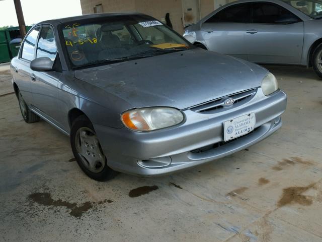 KNAFB121515073608 - 2001 KIA SEPHIA BAS SILVER photo 1