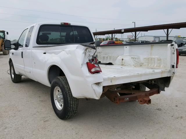 1FTNX20L73EB85016 - 2003 FORD F250 SUPER WHITE photo 3