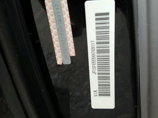 JF1SF6555XH749117 - 1999 SUBARU FORESTER S Սև լուսանկար 10