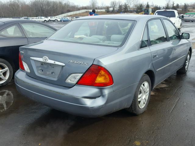 4T1BF28B41U163474 - 2001 TOYOTA AVALON XL TEAL photo 4