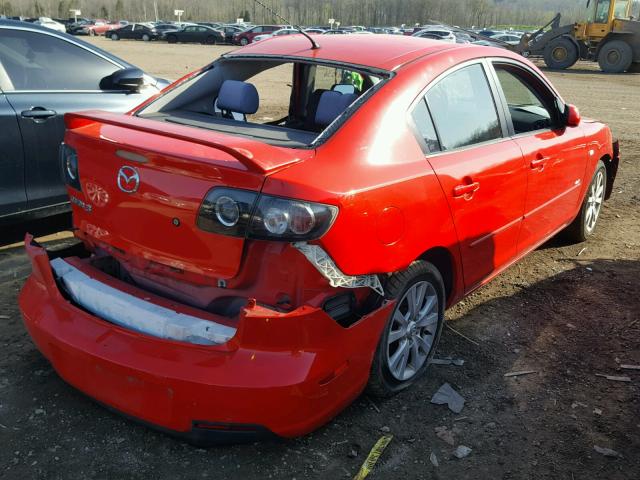 JM1BK323971644287 - 2007 MAZDA 3 S RED photo 4