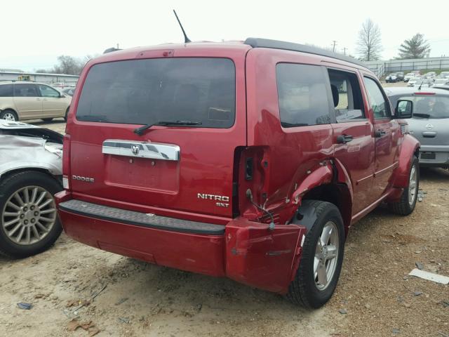 1D4PT5GK6BW533967 - 2011 DODGE NITRO SXT RED photo 4