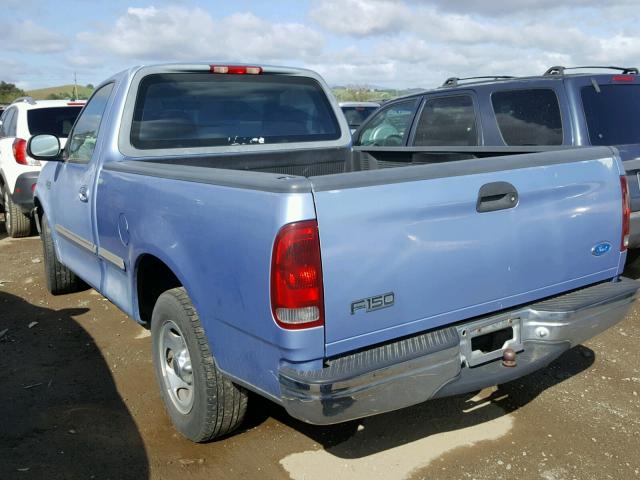 1FTDF1726VKA59112 - 1997 FORD F150 BLUE photo 3