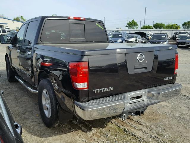 1N6AA07A74N518001 - 2004 NISSAN TITAN XE BLACK photo 3