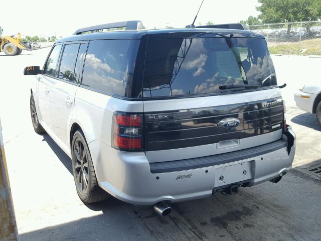 2FMHK6DT5CBD09045 - 2012 FORD FLEX LIMIT SILVER photo 3