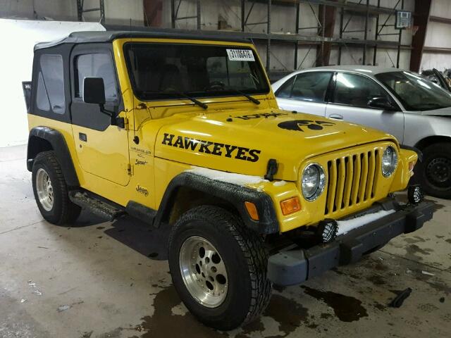 1J4FA49S4YP767852 - 2000 JEEP WRANGLER / YELLOW photo 1