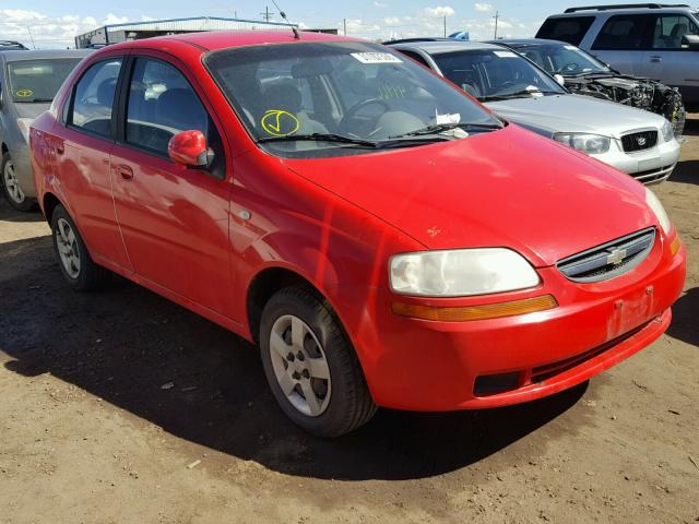 KL1TD52665B326369 - 2005 CHEVROLET AVEO BASE Qırmızı foto 1