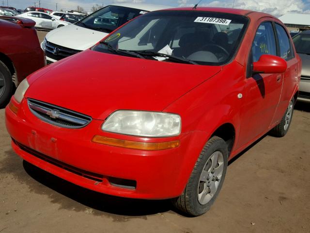 KL1TD52665B326369 - 2005 CHEVROLET AVEO BASE Qırmızı foto 2