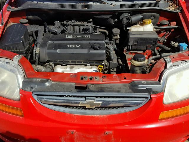 KL1TD52665B326369 - 2005 CHEVROLET AVEO BASE Qırmızı foto 7