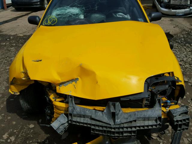 1G2JB12F627302056 - 2002 PONTIAC SUNFIRE SE YELLOW photo 7