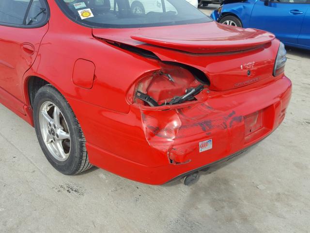 1G2WP52K52F170165 - 2002 PONTIAC GRAND PRIX Qırmızı foto 9