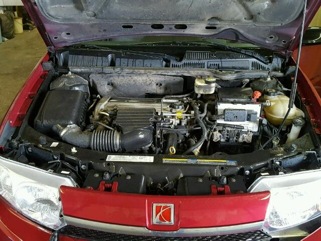 1G8AJ52F54Z148883 - 2004 SATURN ION LEVEL MAROON photo 7