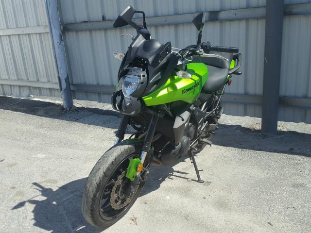 JKALEED12EDA07107 - 2014 KAWASAKI KLE650 D GREEN photo 2