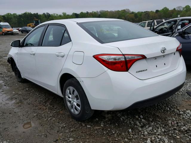 2T1BURHE8FC406009 - 2015 TOYOTA COROLLA L WHITE photo 3