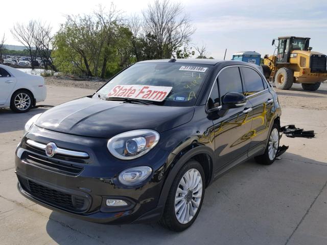 ZFBCFXDT8GP346794 - 2016 FIAT 500X LOUNG BLACK photo 2