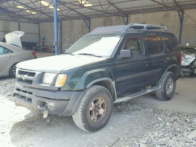 5N1ED28T8YC558012 - 2000 NISSAN XTERRA GREEN photo 2