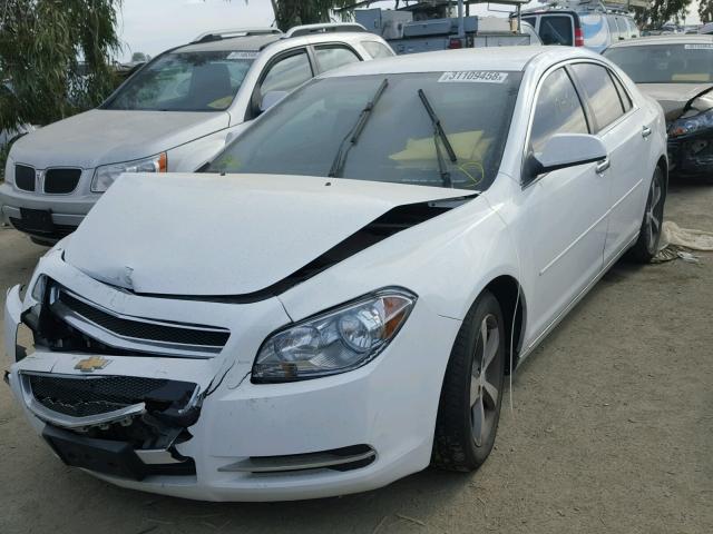 1G1ZC5E03CF281399 - 2012 CHEVROLET MALIBU 1LT WHITE photo 2