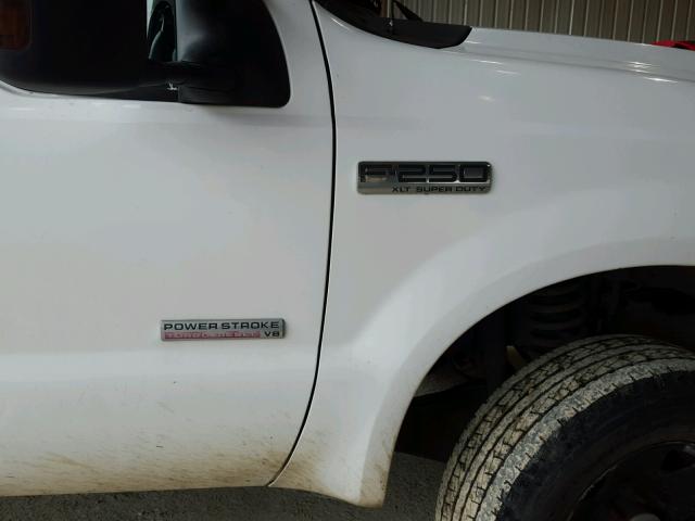 1FTSX21P66ED47954 - 2006 FORD F250 SUPER WHITE photo 9