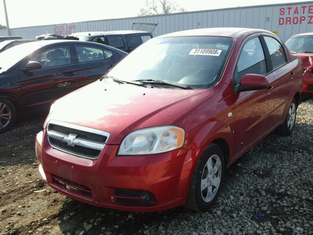 KL1TD56668B022697 - 2008 CHEVROLET AVEO BASE Կարմիր լուսանկար 2