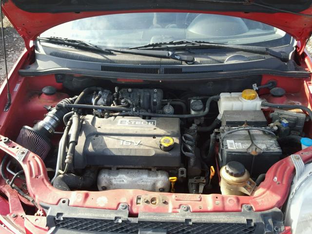 KL1TD56668B022697 - 2008 CHEVROLET AVEO BASE Կարմիր լուսանկար 7
