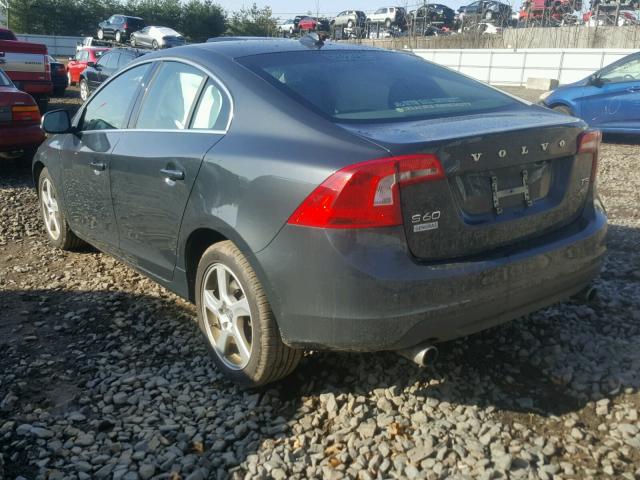 YV1612FH5D1211043 - 2013 VOLVO S60 T5 GRAY photo 3