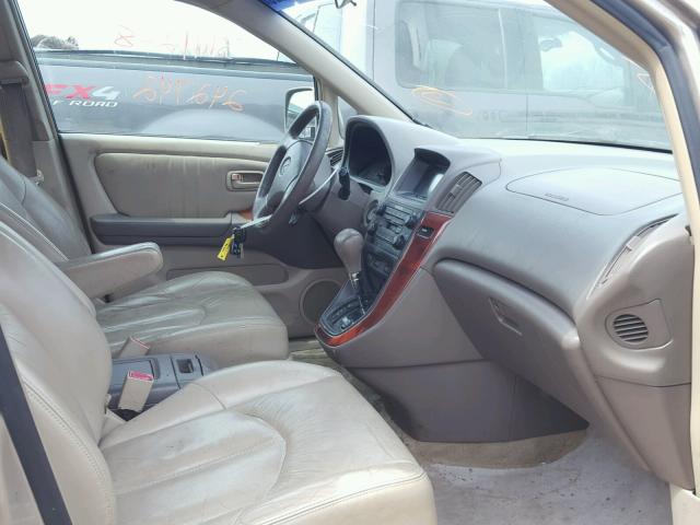 JT6HF10U2Y0155663 - 2000 LEXUS RX300 GOLD photo 5