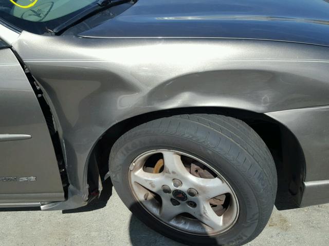 1G2WK52J01F174113 - 2001 PONTIAC GRAND PRIX CHARCOAL photo 9