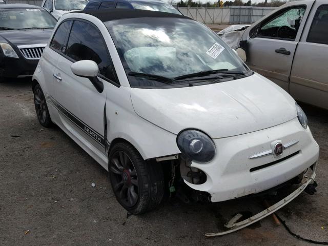 3C3CFFJH7ET188582 - 2014 FIAT 500 ABARTH WHITE photo 1