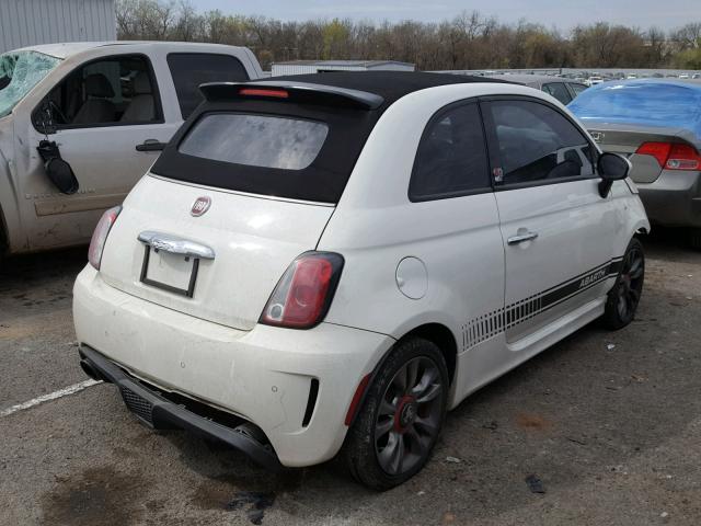 3C3CFFJH7ET188582 - 2014 FIAT 500 ABARTH WHITE photo 4