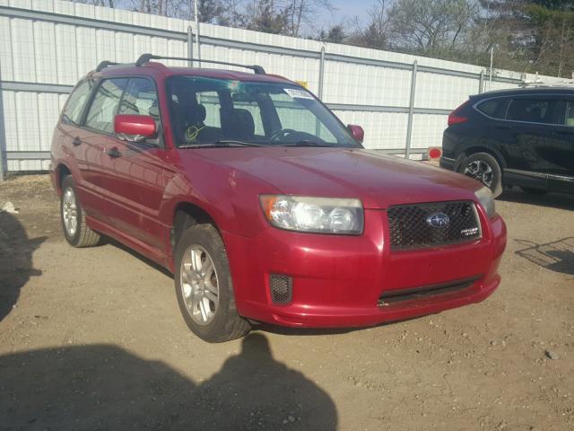 JF1SG66608H700008 - 2008 SUBARU FORESTER S RED photo 1