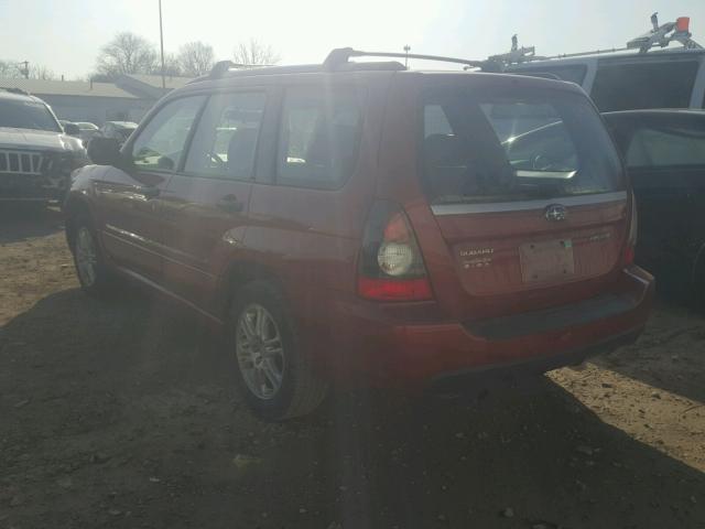 JF1SG66608H700008 - 2008 SUBARU FORESTER S RED photo 3