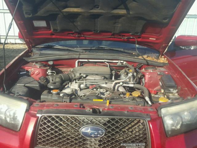 JF1SG66608H700008 - 2008 SUBARU FORESTER S RED photo 7