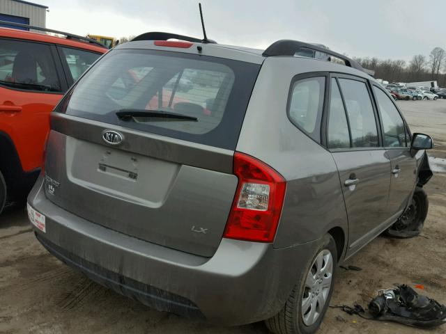 KNAFG528197223705 - 2009 KIA RONDO BASE GRAY photo 4