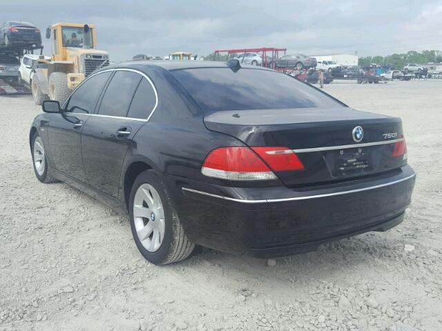 WBAHL83556DT00180 - 2006 BMW 750 I BLACK photo 3