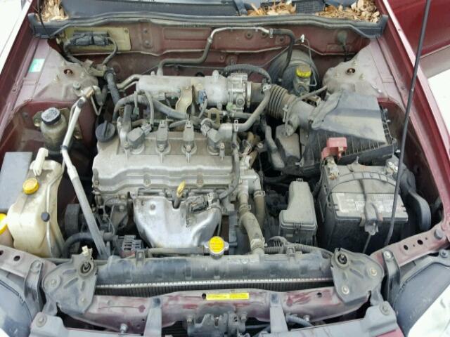 3N1CB51D84L861640 - 2004 NISSAN SENTRA 1.8 MAROON photo 7