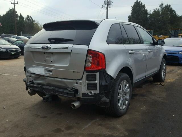 2FMDK3KC3DBB49944 - 2013 FORD EDGE LIMIT SILVER photo 4