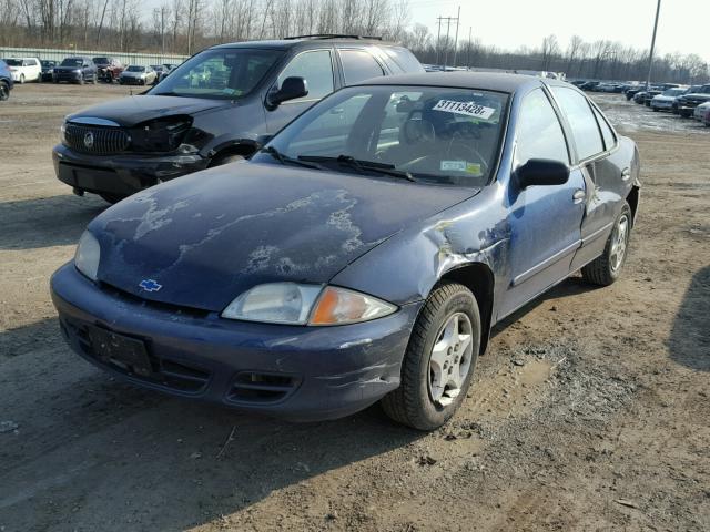 1G1JC524517332610 - 2001 CHEVROLET CAVALIER B BLUE photo 2