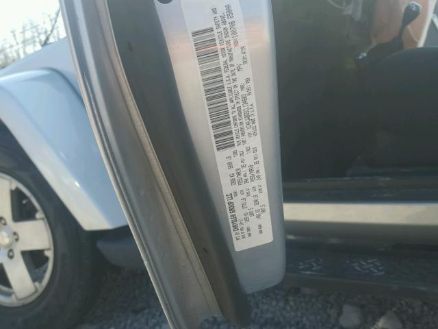 1C4AJWBG5CL134603 - 2012 JEEP WRANGLER S SILVER photo 10