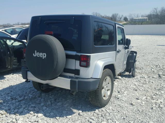 1C4AJWBG5CL134603 - 2012 JEEP WRANGLER S SILVER photo 4