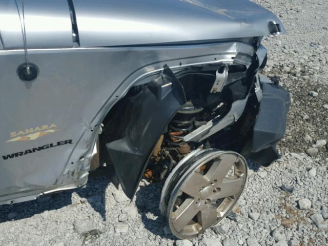 1C4AJWBG5CL134603 - 2012 JEEP WRANGLER S SILVER photo 9