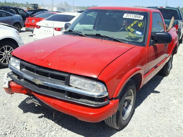 1GCCS145218142663 - 2001 CHEVROLET S TRUCK S1 RED photo 2