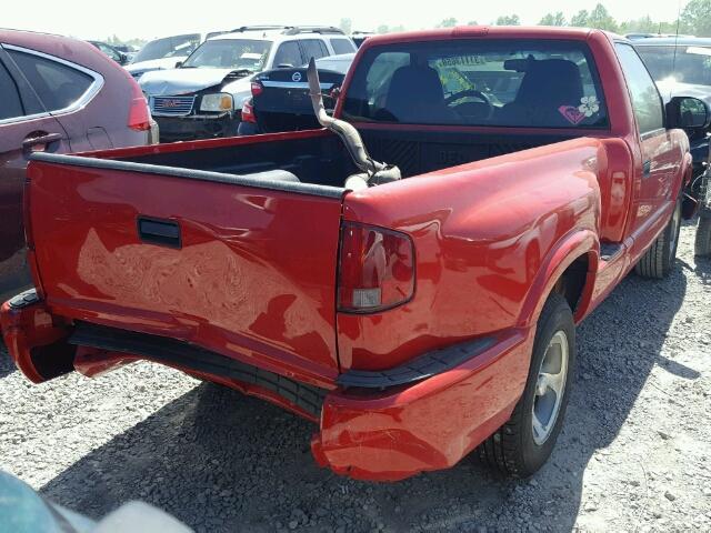 1GCCS145218142663 - 2001 CHEVROLET S TRUCK S1 RED photo 4