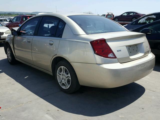 1G8AJ52F54Z228409 - 2004 SATURN ION LEVEL GOLD photo 3