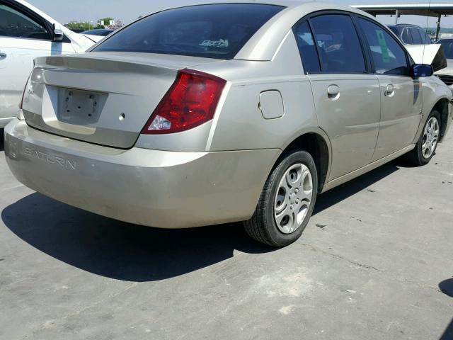 1G8AJ52F54Z228409 - 2004 SATURN ION LEVEL GOLD photo 4
