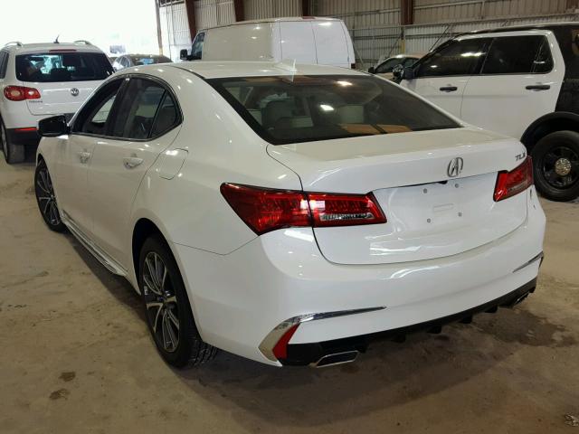 19UUB2F5XJA004290 - 2018 ACURA TLX TECH WHITE photo 3