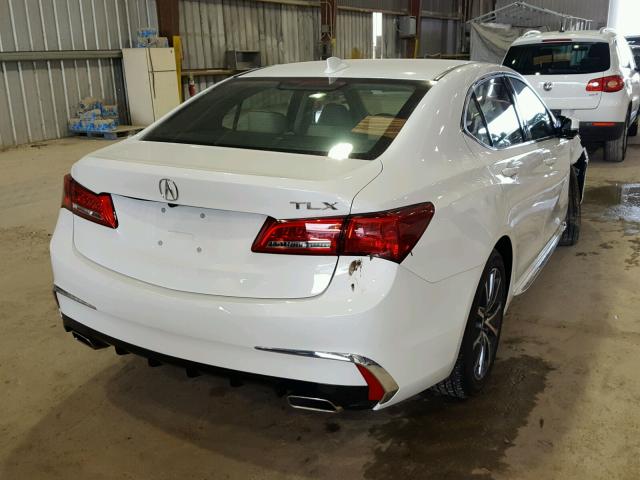 19UUB2F5XJA004290 - 2018 ACURA TLX TECH WHITE photo 4